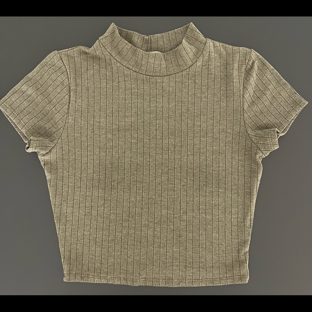 Dark Olive Crop Top